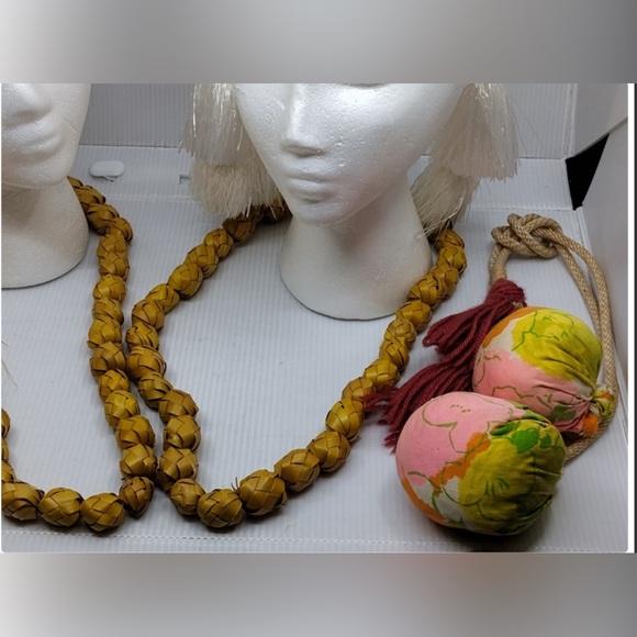 Polynesian Cultural Ceremonial Accessories Headpieces and Braided Necklaces